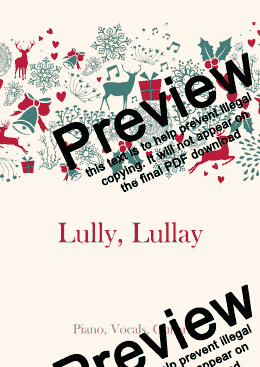 page one of Lully, Lullay