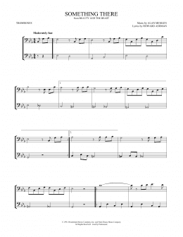 page one of Something There (from Beauty and the Beast) (arr. Mark Phillips) (Trombone Duet)
