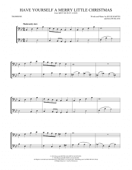page one of Have Yourself A Merry Little Christmas (Trombone Duet)