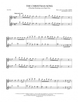 page one of The Christmas Song (Chestnuts Roasting On An Open Fire) (Flute Duet)