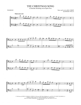 page one of The Christmas Song (Chestnuts Roasting On An Open Fire) (Trombone Duet)