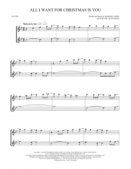 page one of All I Want For Christmas Is You (Flute Duet)