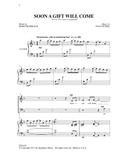 page one of Soon A Gift Will Come (SATB Choir)