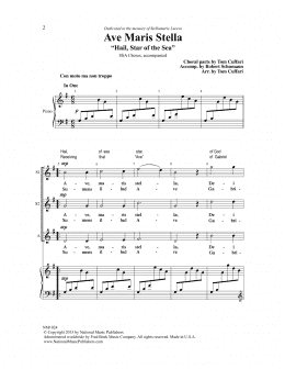 page one of Ave Maris Stella (SSA Choir)
