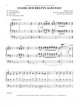page one of Be Thou My Vision (Organ)
