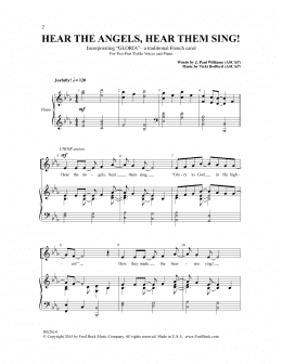 page one of Hear The Angels, Hear Them Sing (2-Part Choir)