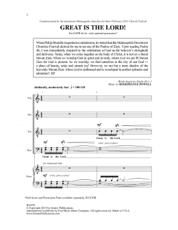 page one of Great Is The Lord (SATB Choir)