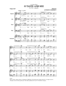 page one of O Taste And See (SATB Choir)