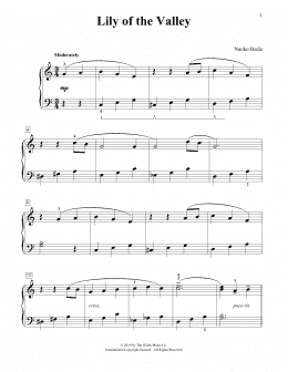 page one of Lily Of The Valley (Educational Piano)