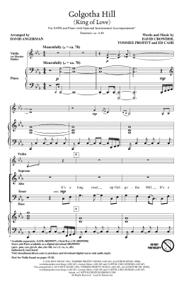 page one of Golgotha Hill (King Of Love) (arr. David Angerman) (SATB Choir)