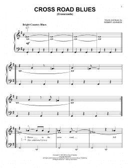 Robert Johnson: Cross Road Blues (Crossroads) sheet music for voice, piano  or guitar