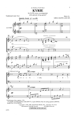 page one of Kyrie (SATB Choir)