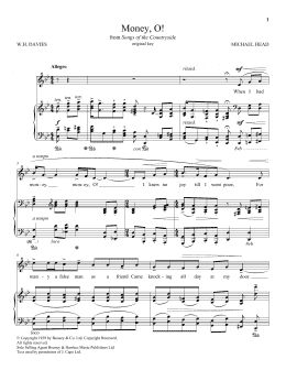 page one of Money, O! (Piano & Vocal)