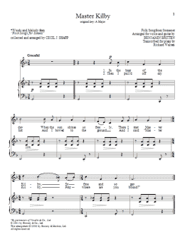page one of Master Kilby (Piano & Vocal)