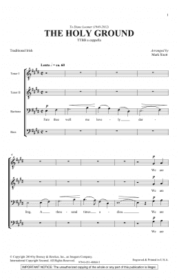 page one of The Holy Ground (TTBB Choir)