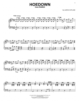 page one of Hoedown (Piano, Vocal & Guitar Chords (Right-Hand Melody))