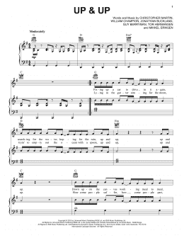 page one of Up & Up (Piano, Vocal & Guitar Chords (Right-Hand Melody))