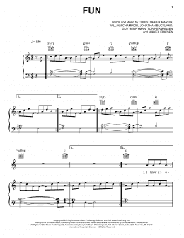 page one of Fun (Piano, Vocal & Guitar Chords (Right-Hand Melody))
