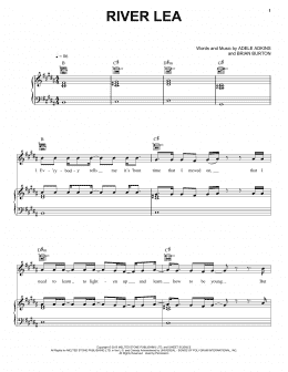 page one of River Lea (Piano, Vocal & Guitar Chords (Right-Hand Melody))