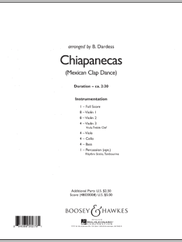 page one of Chiapanecas (Mexican Clap Dance) - Conductor Score (Full Score) (Orchestra)
