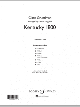 page one of Kentucky 1800 - Conductor Score (Full Score) (Orchestra)