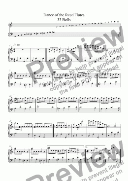 page one of Dance of the Reed Flutes