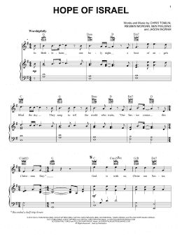 page one of Hope Of Israel (Piano, Vocal & Guitar Chords (Right-Hand Melody))