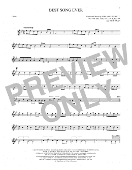page one of Best Song Ever (Oboe Solo)