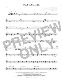 page one of Best Song Ever (French Horn Solo)