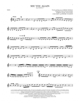 page one of See You Again (feat. Charlie Puth) (French Horn Solo)