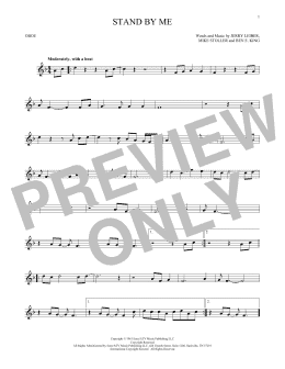 page one of Stand By Me (Oboe Solo)