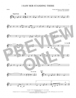 page one of I Saw Her Standing There (French Horn Solo)