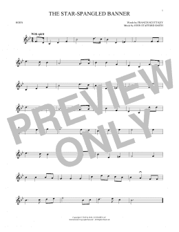 page one of The Star-Spangled Banner (French Horn Solo)