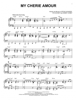 page one of My Cherie Amour [Jazz version] (Piano Solo)