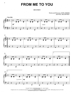 page one of From Me To You (Piano Duet)