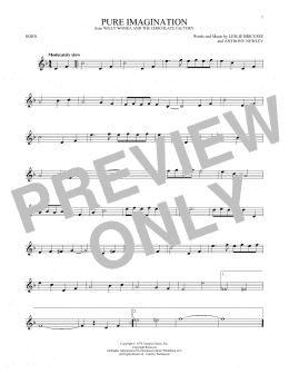 page one of Pure Imagination (from Willy Wonka & The Chocolate Factory) (French Horn Solo)