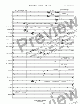 page one of Concert Band Suite No. 1 in C minor - Concert Band