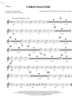 page one of Christmastime (arr. Joseph M. Martin) - Chimes (Choir Instrumental Pak)