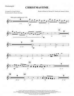 page one of Christmastime (arr. Joseph M. Martin) - Glockenspiel (Choir Instrumental Pak)