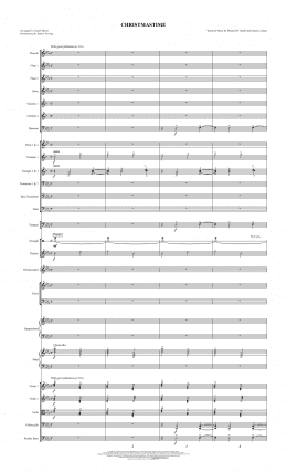 page one of Christmastime (arr. Joseph M. Martin) - Full Score (Choir Instrumental Pak)