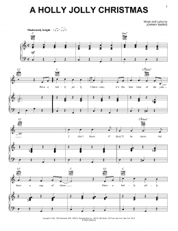 page one of A Holly Jolly Christmas (Vocal Pro + Piano/Guitar)
