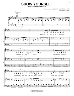 page one of Show Yourself (from Disney's Frozen 2) (Piano, Vocal & Guitar Chords (Right-Hand Melody))