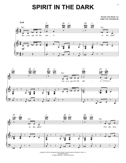 page one of Spirit In The Dark (from the musical A Night With Janis Joplin) (Piano, Vocal & Guitar Chords (Right-Hand Melody))