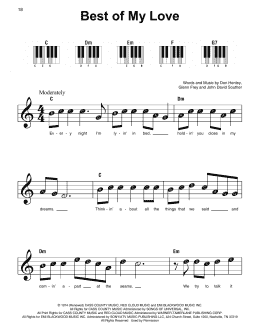 page one of Best Of My Love (Super Easy Piano)