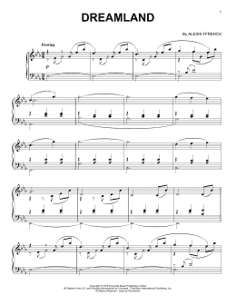 page one of Dreamland (Piano Solo)