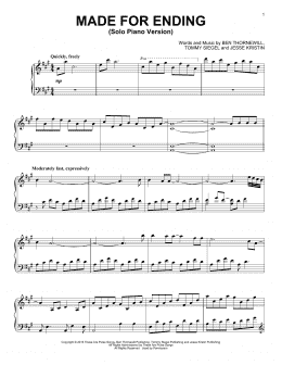 page one of Made For Ending (Piano Solo)