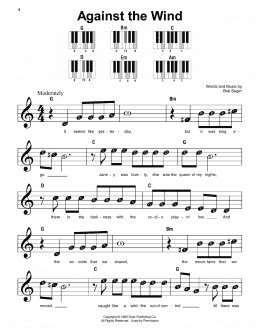 page one of Against The Wind (Super Easy Piano)