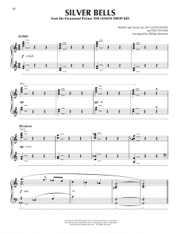 page one of Silver Bells [Jazz version] (arr. Phillip Keveren) (Piano Solo)