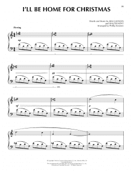 page one of I'll Be Home For Christmas [Jazz version] (arr. Phillip Keveren) (Piano Solo)