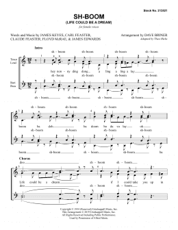 page one of Sh-Boom (Life Could Be A Dream) (arr. Dave Briner) (SSAA Choir)